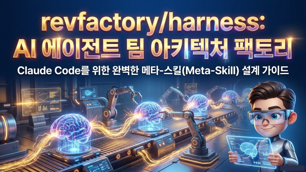 [Harness 메타 팩토리] 하네스가 하네스를 스스로 만드는 하네스 AI | 멀티 에이전트 팀 아키텍처, Harness Engineering