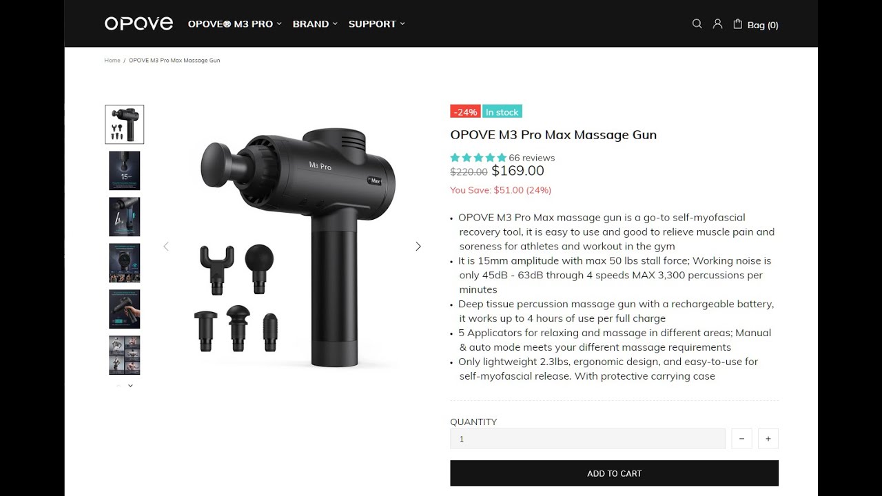 OPOVE M3 Pro Max Massage Gun Review YouTube