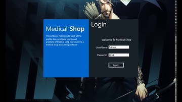 Medical Shop Management System | layout