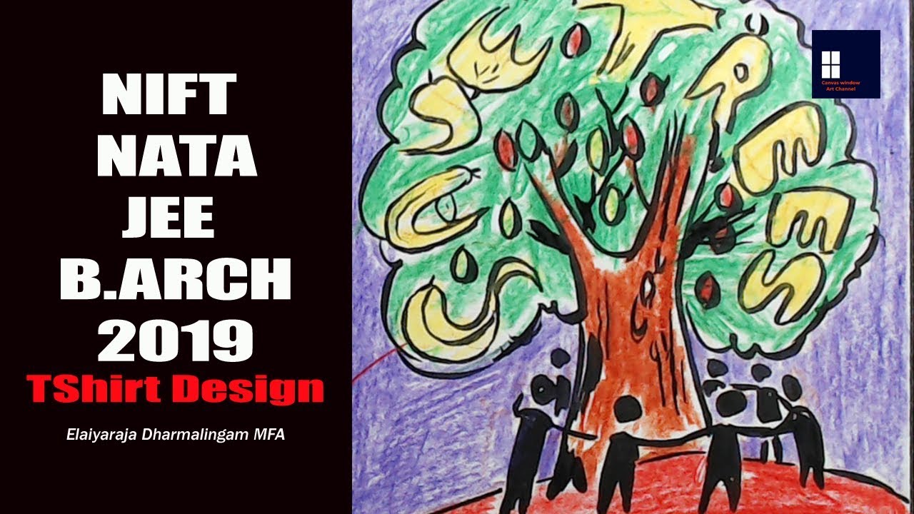NIFT | NATA | JEE | B.ARCH | 2019 | T-Shirt Design - YouTube