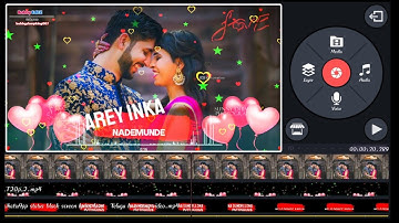 How to make trending Lyrical whatsapp Status Video Editing in Kinemaster Pro Telugu 2020 || Bobby Ed