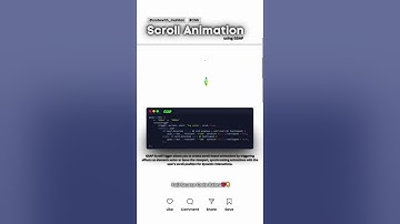 Scroll Animation using GSAP #codewith_muhilan #css #coding #gsap