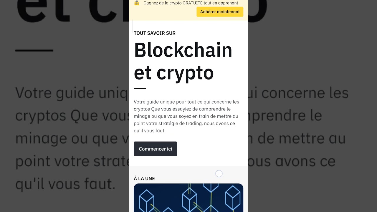 Gagner des Cryptomonnaies avec Binance Facilement | Gagner des crypto aves  binance academy #shorts - YouTube