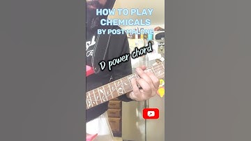 Thumbnail of How to play Chemicals by Post Malone on guitar. #shorts #guitar #music #guitarlesson #postmalone