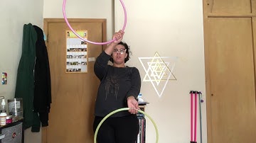 Double Hoops • Split Time Opposite Direction Anti Spin Flower