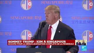 REPLAY - Conférence de presse de Donald Trump après le sommet de Singapour