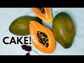 This papaya is a cake  how to cake it step by step