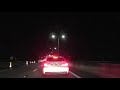 Night drive on the m5 m6 m62  m57 motorways from worcester to liverpool england 13th october 2023