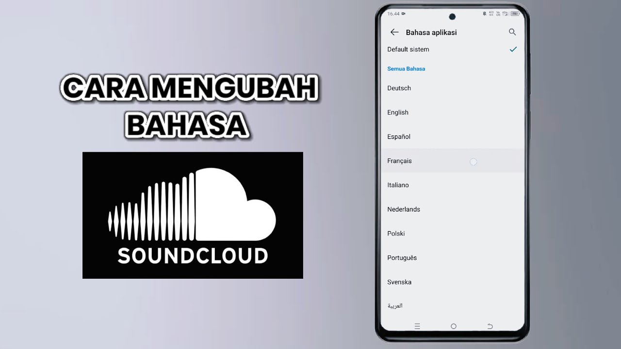Cara Mengubah Bahasa Di Aplikasi SoundCloud