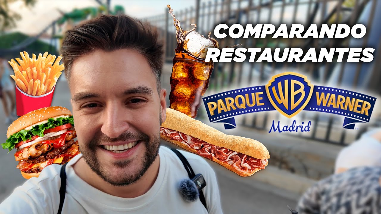 🍔 ¿El mejor RESTAURANTE de Parque Warner? 🥤 Guía de restaurantes en Parque Warner Madrid (Parte 1)