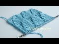 Узоры спицами. Рельефные треугольники. Knitting patterns. Embossed triangles.