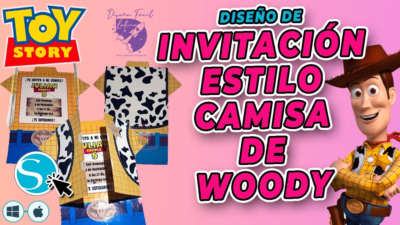 rosario Mareo Avenida Diseño de Invitación Camisa de Woody en Adobe Illustrator - YouTube