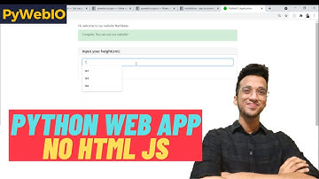 Build Python Web Apps With PyWebIO| No HTML & JS
