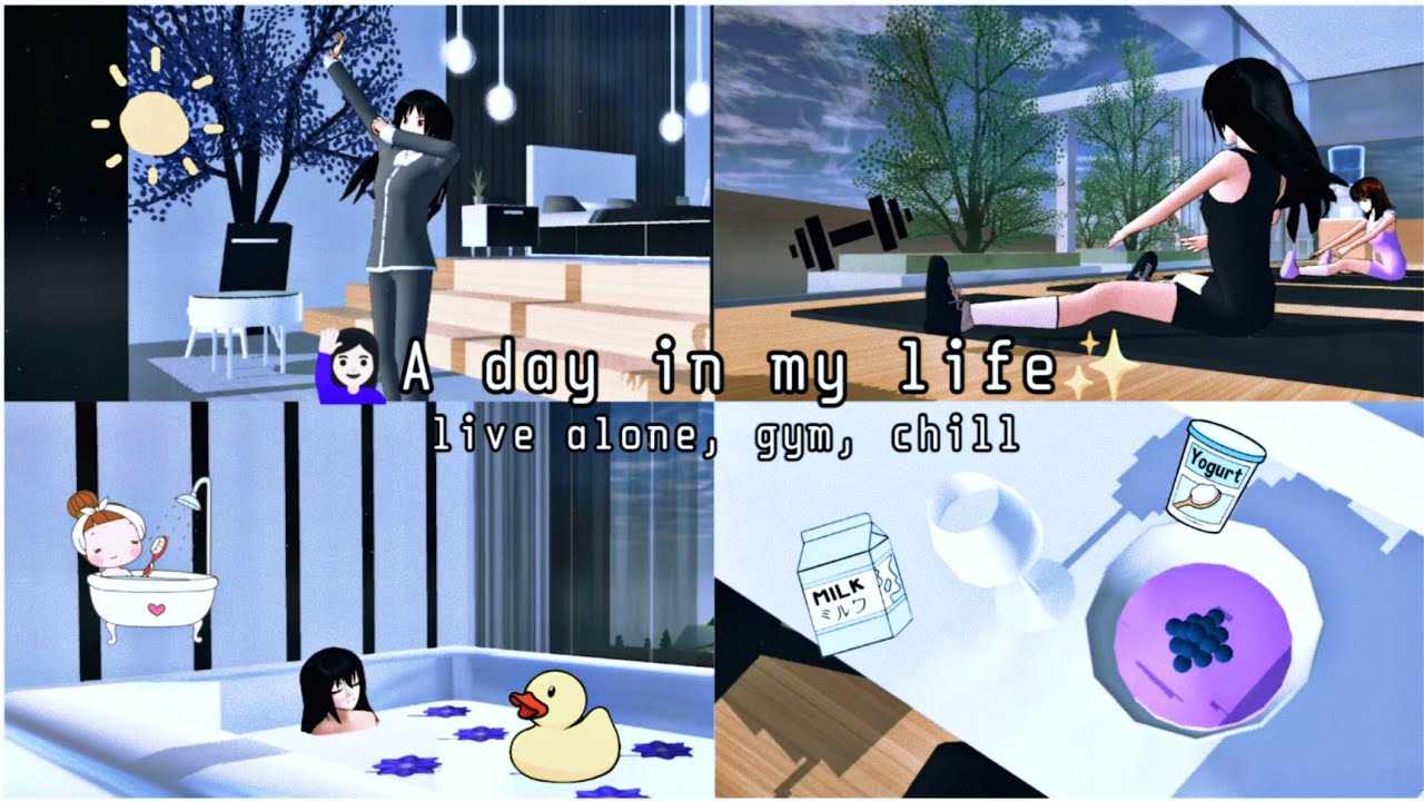 ☯ A day in my life : First video vlog || Sakura School Simulator
