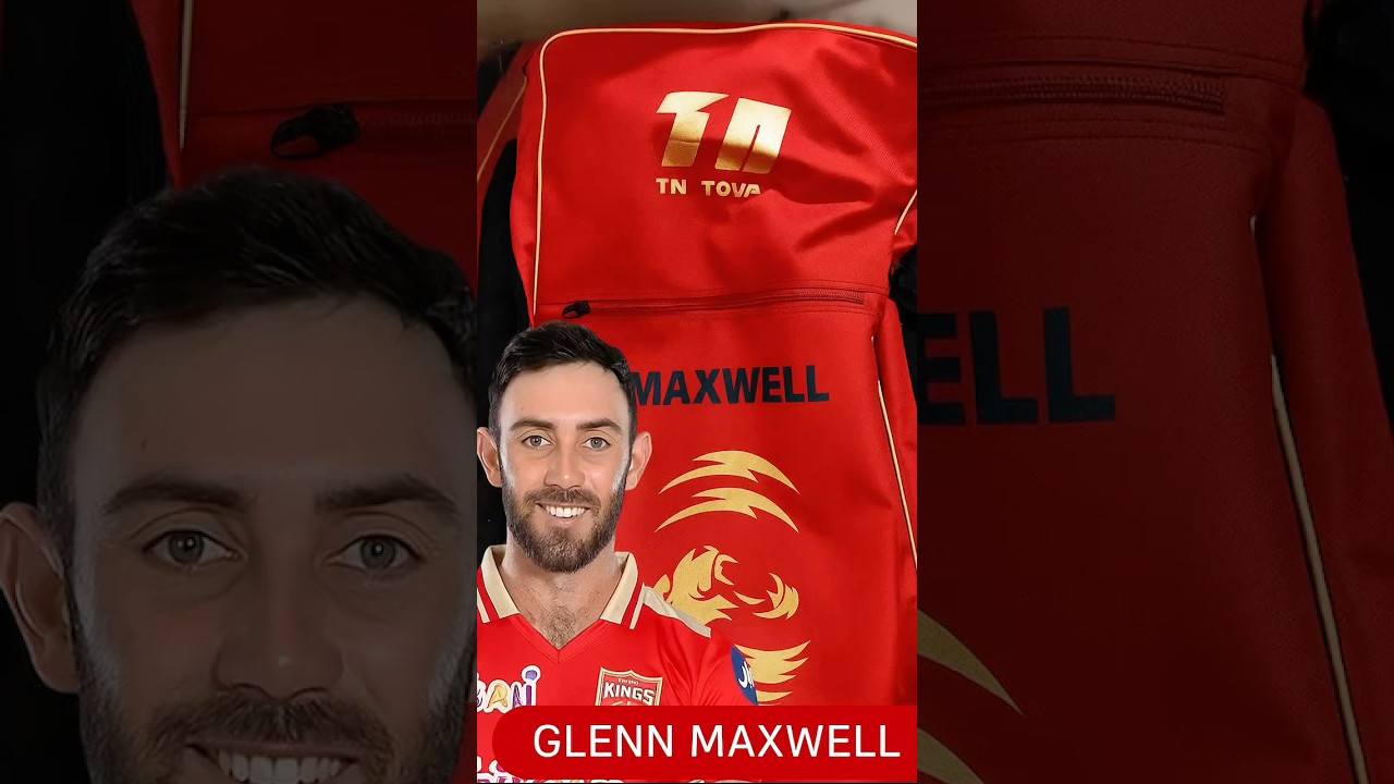 Glenn Maxwell’s Exclusive Punjab Kings Kit Bag Revealed! 🏏 