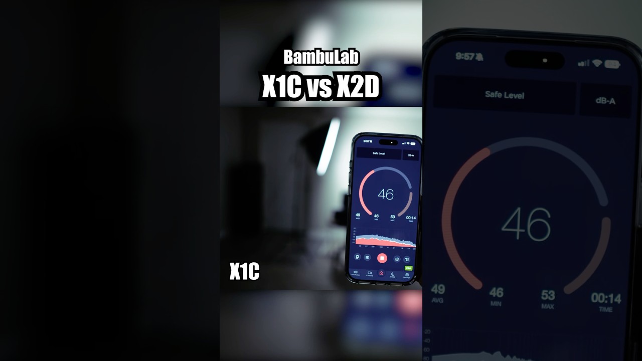 Noise tests w/Bambu Lab X2D and the X1C!