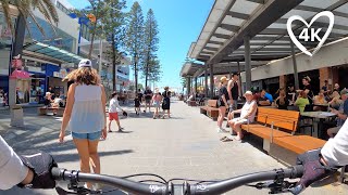 Cycling The Gold Coast&#39;s New Paradise Centre, HOTA and Play Zone. 4K Virtual Bike Ride