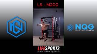 Nqg - New Alat Olahraga Fitness Gym Smith Machine Beban Tumpuk Cable Crossover Ls M200
