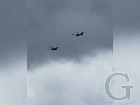 Elicotteri USA sorvolano i cieli della Calabria. Si tratterebbe di Boeing CH-47
