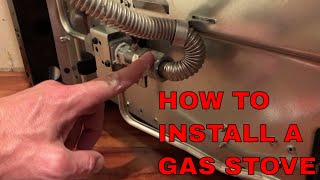 How to hook up a gas oven and not blow up your house!