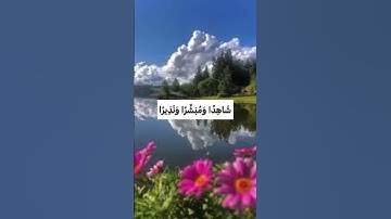 يَا أَيُّهَا النَّبِيُّ إِنَّا أَرْسَلْنَاكَ شَاهِدًا وَمُبَشِّرًا وَنَذِيرًا ❤️#سورة_الاحزاب