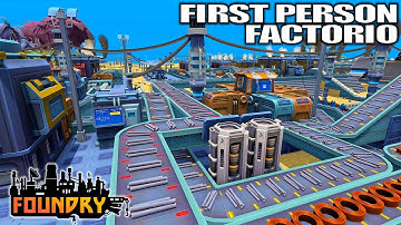 Factory Game in a 3D Voxel World? YES PLEASE! | Foundry Gameplay | 01