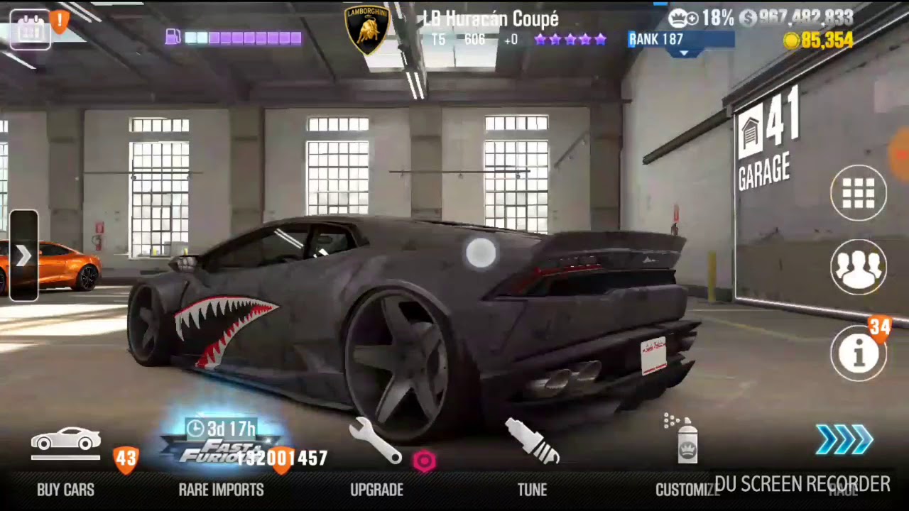 CSR2 [Android  Nougat]: Shark Lamborghini LB Huracán Coupé [+848 Evo  Points] - YouTube