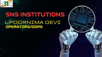Operators|OOPS|SNS INSTITUTIONS