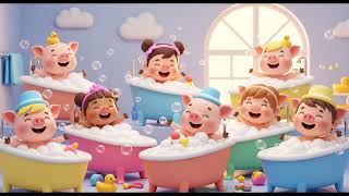 Bubbly Piglet Bath Time! 🐷🫧 | Splash, Pop &amp; Giggle Kids Song