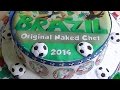 BIRTHDAY CAKE Football  How to make easy recipe World Cup