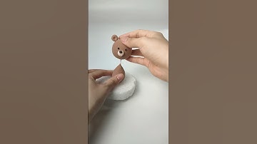 Hướng dẫn nặn gấu trang trí bánh – Ai cũng làm được! 🐻