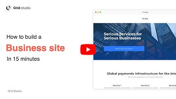 How to Build a Business Website in 15 minutes | Grid Build Series