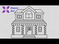 How to Draw House Step by Step Part 2 || Cute House Draw || Shaem Art