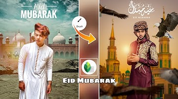 Snapseed Eid Mubarak Photo Editing Tutorial || New Eid Photo Editing Concept 2021 | illu Editz