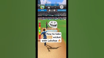 How to take wicket with Lakshya 50 in cricket league🔥😈#cricketleague#lakshya#rare