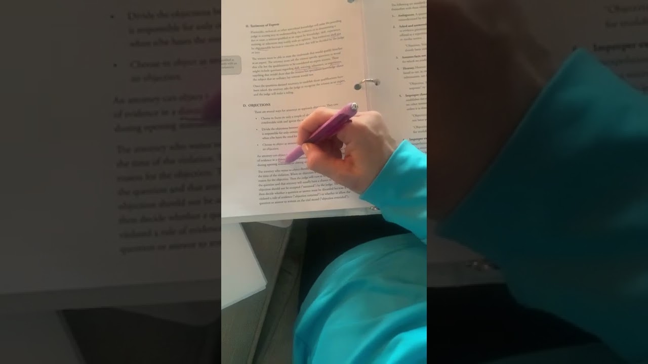 Section 3 Rules of Evidence pgs 27-32