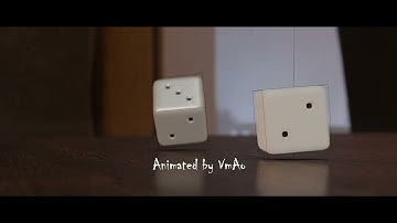 Dice Animation in Blender (Viewport Render)