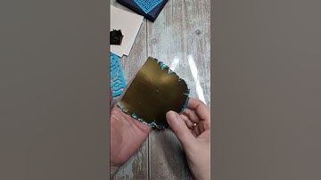 Ocean motives mokume gane veneer.  Visit sweetybijou.com for unique tools! #polymerclay