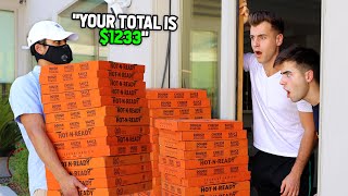 We PRANKED Tal And Adi With 100 PIZZAS! (THEY HAD TO PAY)