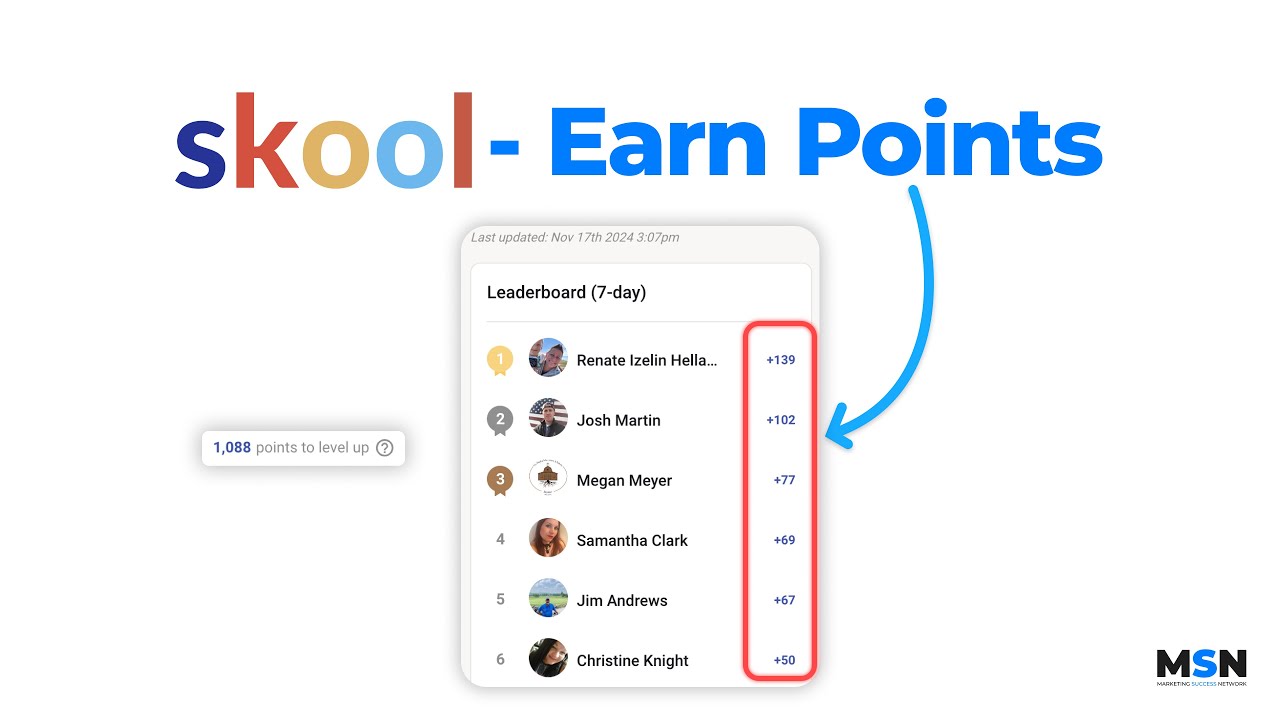 Skool 101 - How do to get points in Skool - YouTube