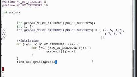 Two Dimensional Arrays Part Ii (C Programming 101)