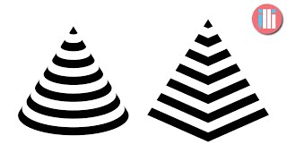 Cone and Pyramid Optical Illusion - Adobe Illustrator Tutorial