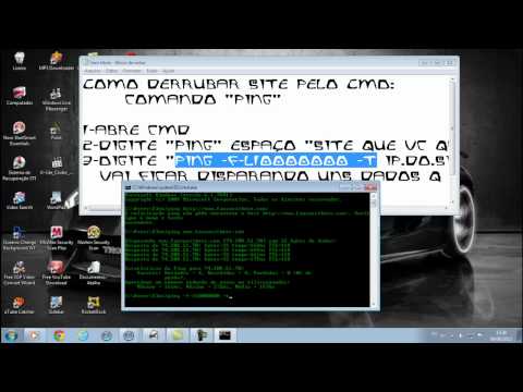 Como derrubar site pelo CMD