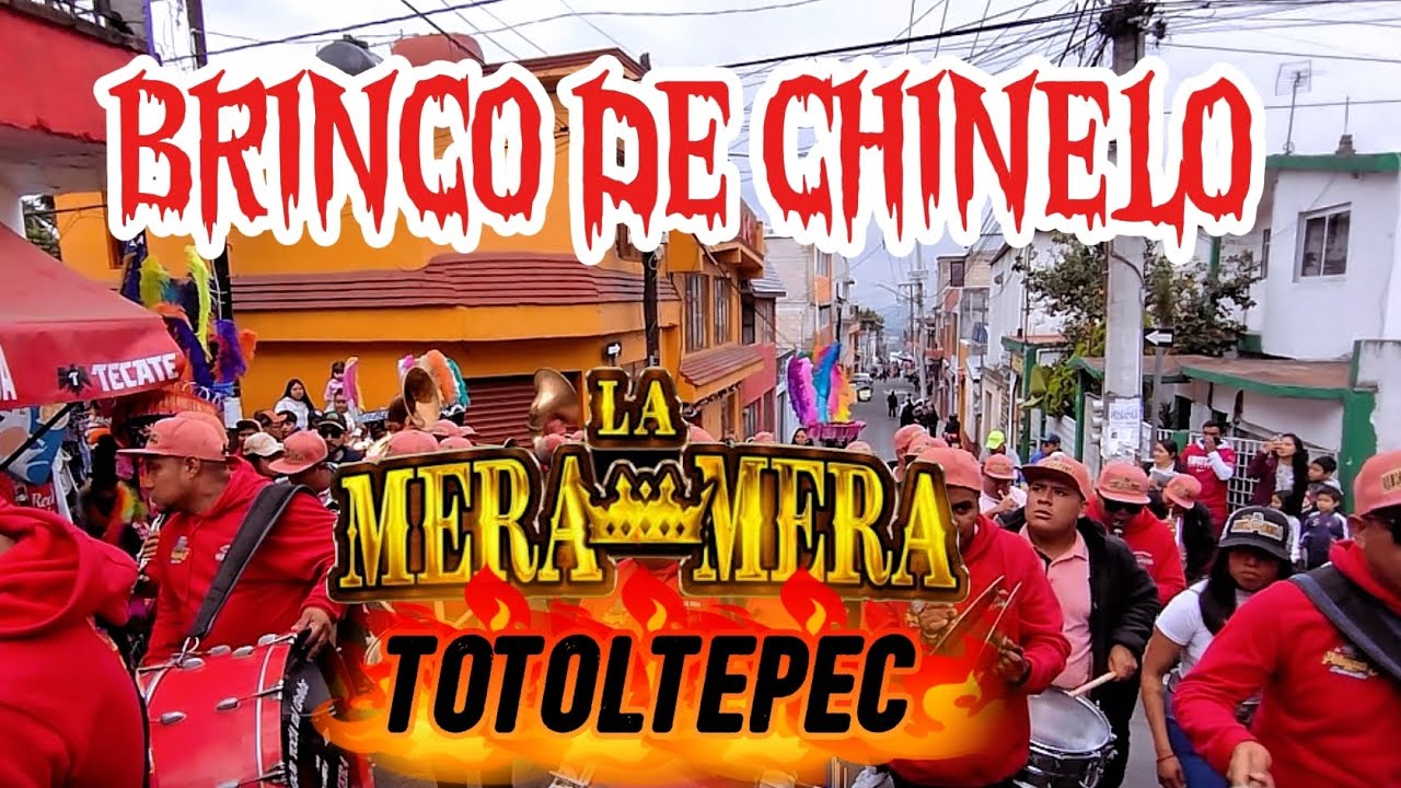 Gran brinco de chinelo en san Andrés Totoltepec con la banda lamera mera 