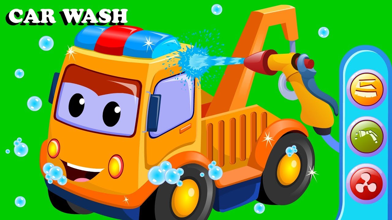 Tow Truck Car Wash Cartoon Videos For Babies by Kids Channel YouTube