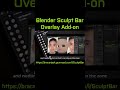 Blender Sculpt Bar Add-on