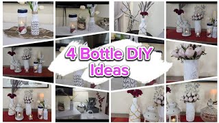 4 Super Easy DIY|Amazing Bottle Craft Ideas|Trash to Treasure#viral #bottlecraft #diy