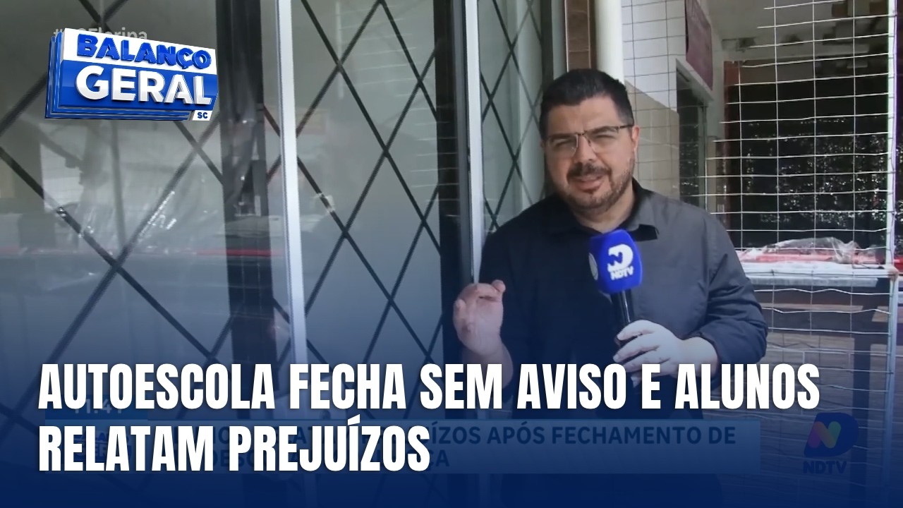 Autoescola fecha sem aviso em Palhoça e alunos relatam prejuízos