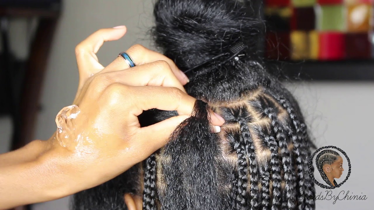 Featured image of post Long Medium Knotless Box Braids : You start by braiding your hair a few stitches.