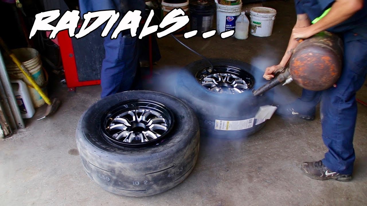 MOUNTED THE RADIAL PROS ON THE 15 INCH JEGS SSR SPIKE WHEELS FOR THE